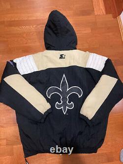 New Orleans Saints Vintage Starter Jacket Puffer NFL ProLine