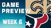 New Orleans Saints Vs Houston Texans 2023 Week 6 Game Preview