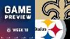 New Orleans Saints Vs Pittsburgh Steelers 2022 Week 10 Game Preview