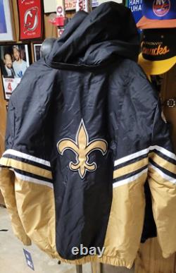 New Orleans Saints XL STARTER hooded jacket NWT NFL
