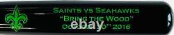 New Orleans Saints vs Seattle Seahawks Bring The Wood Bat Oct 30 2016 Team Issue