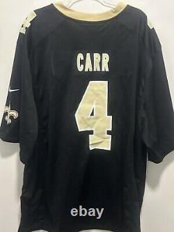 New Without Tags Nike On Field New Orleans Saints Jersey #4 Derek Carr Men's 4XL