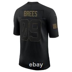 Nike Drew Brees New Orleans Saints Salute To Service Limited Black Jersey XXL