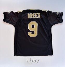 Nike NFL Drew Brees New Orleans Saints #9 Jersey Mens Size 54 XL On Field Black