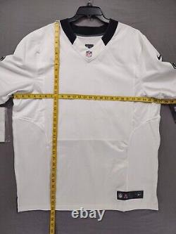 Nike NFL New Orleans Saints Blank Official Issued Team White Jersey Size 52 New