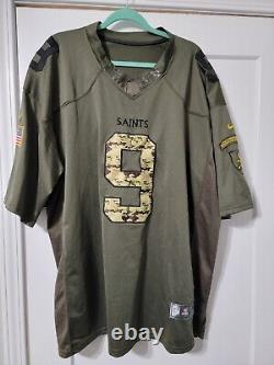 Nike NFL New Orleans Saints Drew Brees Salute To Service Jersey, Men's Size 60