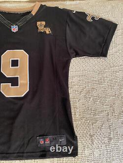 Nike NFL New Orleans Saints Jersey Men's Med #9 Drew Brees On the Field Stitched