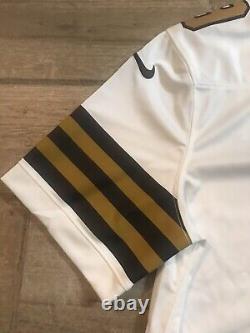 Nike New Orleans Saints Drew Brees #9 Stitched Sewn Jersey White Gold Sz XL $150