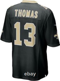 Nike New Orleans Saints Michael Thomas #13 Men's Home Jersey Black/Gold Collar