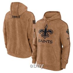 Nike New Orleans Saints Salute to Service Hoodie 2023 Sideline Pullover 2XL XXL