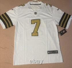 Nike New Orleans Saints Taysom Hill White Jersey Mens M New Sewn #7