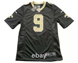 Nike On Field New Orleans Saints Drew Brees Football Jersey (Black) SMALL NFL