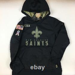 Nike Therma New Orleans Saints NFL Salute to Service Hoodie Sz 3XL CU869-010