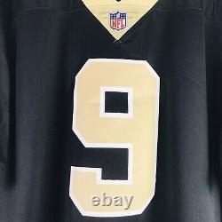 Nike Vapor Drew Brees #9 NFL New Orleans Saints Jersey Mens Size 2XL 32NM-NSLH