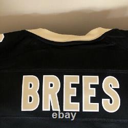 Nike drew brees new orleans saints black printed football jersey NWT size XL Men