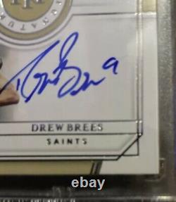 ON CARD Drew Brees Archie Manning Dual Auto 2019 National Treasures 07/25 Saints