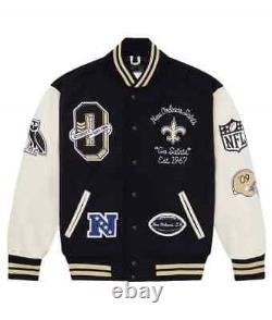 OVO New Orleans Saints Varsity Jacket with FREE SHIPPING