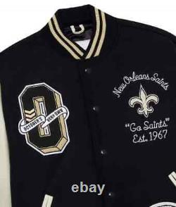 OVO New Orleans Saints Varsity Jacket with FREE SHIPPING