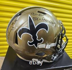 Pat Swilling New Orleans Saints Autographed Full Size FS Helmet INSC JSA