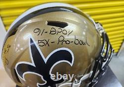 Pat Swilling New Orleans Saints Autographed Full Size FS Helmet INSC JSA