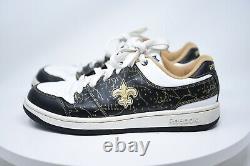 RARE! NEW ORLEANS SAINTS Reebok NFL Logo /Play Diagram Print Sneakers Mens 7.5