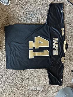 RARE New Orleans Saints ROMAN HARPER REEBOK EQUIPMENT JERSEY SUPER BOWL 44 (XL)