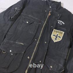 RARE Vintage NFL Member Club Stadium Parka Jacket Coat New Orleans Saints XL