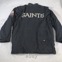 RARE Vintage NFL Member Club Stadium Parka Jacket Coat New Orleans Saints XL