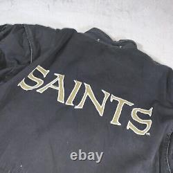 RARE Vintage NFL Member Club Stadium Parka Jacket Coat New Orleans Saints XL