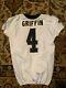 Ryan Griffin New Orleans Saints Nike Game Worn Flywire Size 44 Jersey #4 Tulane