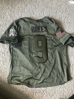 Rare Drew Brees Salute To Service Camo Nike Jersey Womens XL New Orleans Saints