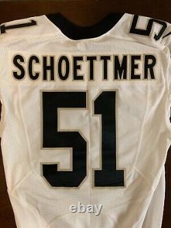 Rare Nike NFL New Orleans Saints Jeff Schoettmer Game Issued Football Jersey