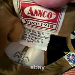 Rare Vintage 80's NWOT Annco New Orleans Saints NFL Black Embroidered Hat