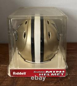 Rare new orleans saints Revolution mini football helmet NFL Memorabilia Riddell