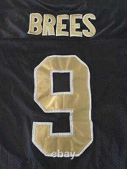 Reebox Men's New Orleans Saints Drew Brees #9 Jerset Sz 50 Black & Gold RN # 119