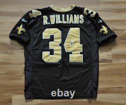 Ricky Williams New Orleans Saints Reebok Authentic Jersey Helmet Tag Men 50 2xl