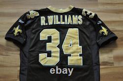 Ricky Williams New Orleans Saints Reebok Authentic Jersey Helmet Tag Men 50 2xl