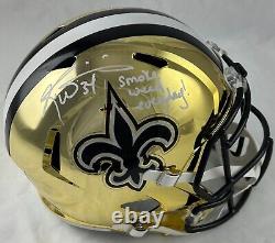 Ricky Williams New Orleans Saints Signed Full Size Chrome Replica Helmet JSA COA