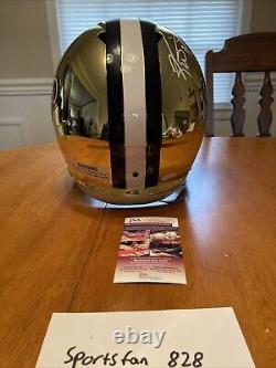 Ricky Williams Signed New Orleans Saints Full Size Chrome Replica Helmet