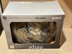 Riddell VSR-4 Full-size Authentic New Orleans Saints Speed Pro Line Helmet, SZ L