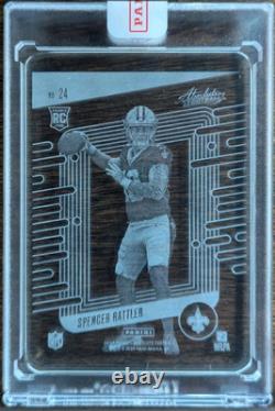 SPENCER RATTLER 2024 Panini Absolute #24 Glass New Orleans Saints Rookie RC