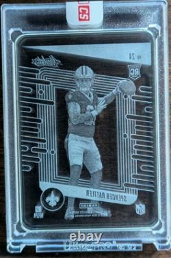 SPENCER RATTLER 2024 Panini Absolute #24 Glass New Orleans Saints Rookie RC