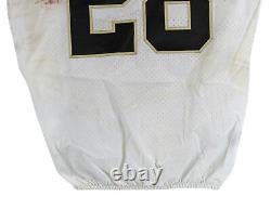 Saints Adrian Peterson 3x Insc Signed Game Used White Nike Jersey BAS Witnessed