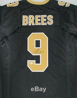 Saints DREW BREES Signed Custom Replica Jersey AUTO MVP SB Champ Beckett COA