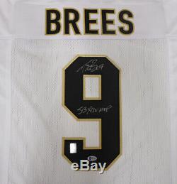 Saints Drew Brees Autographed Signed White Jersey Sb XLIV Mvp Beckett 146375