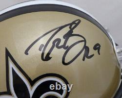 Sale! Drew Brees Autographed Signed Saints Full Size Replica Helmet Beckett