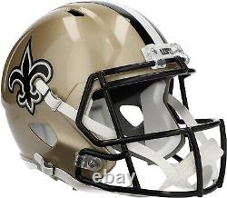 Sale New Orleans Saints NFL Full Size Speed Replica Football Helmet Riddell