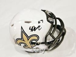 Spencer Rattler New Orleans Saints Autographed Signed Mini Helmet PSA