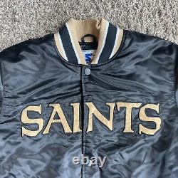 Starter New Orleans Saints NFL Men's Quilt Lined Front Snap Jacket Men's Medium