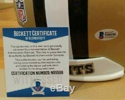 TAYSOM HILL Saints Signed Full Size Proline Authentic Helmet Beckett COA